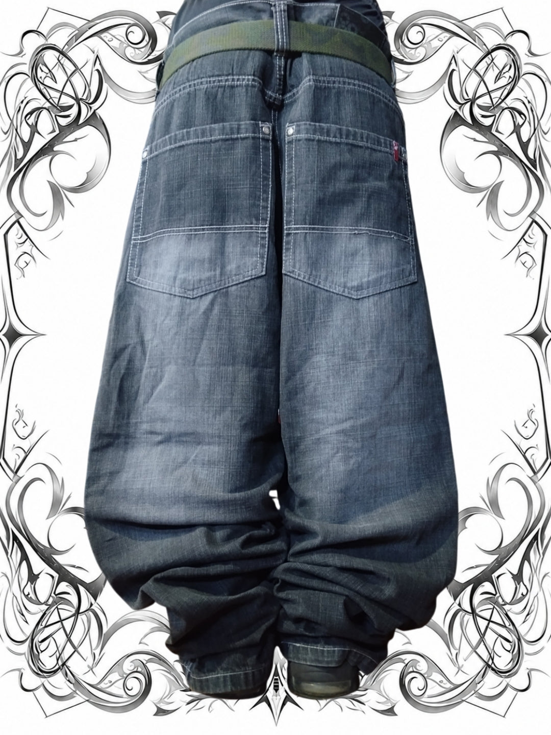 Southpole W38 Red Tab Og Baggy Jeans Y2k
