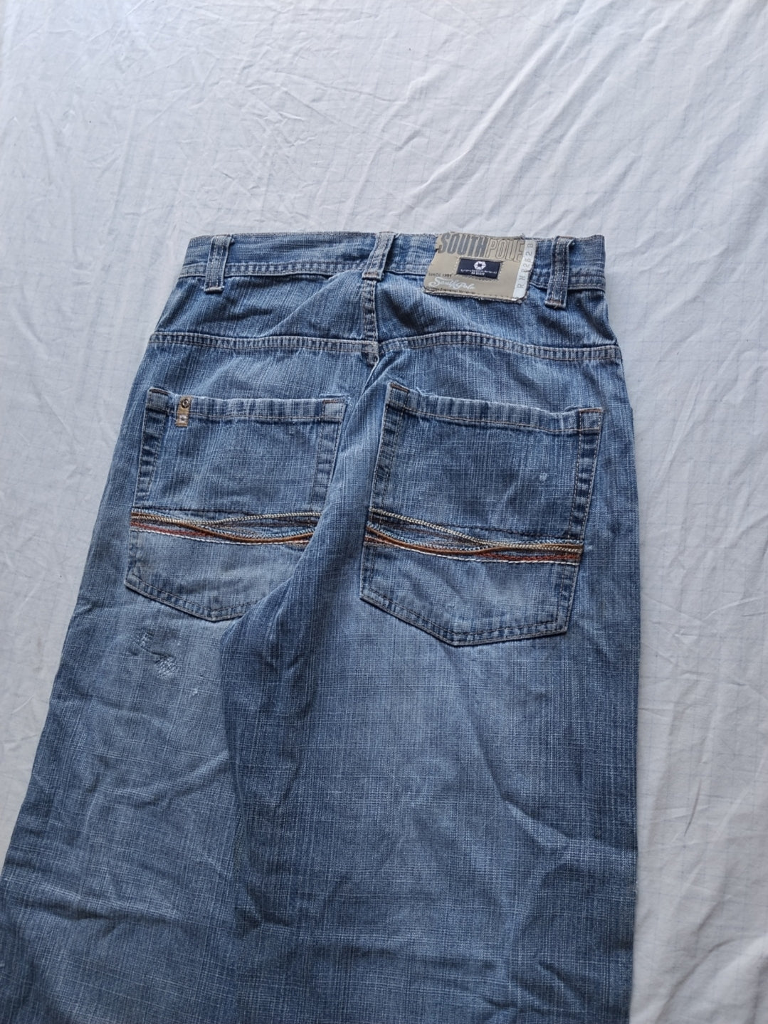 Southpole W29 Chains Black Tab Baggy Jeans Y2k