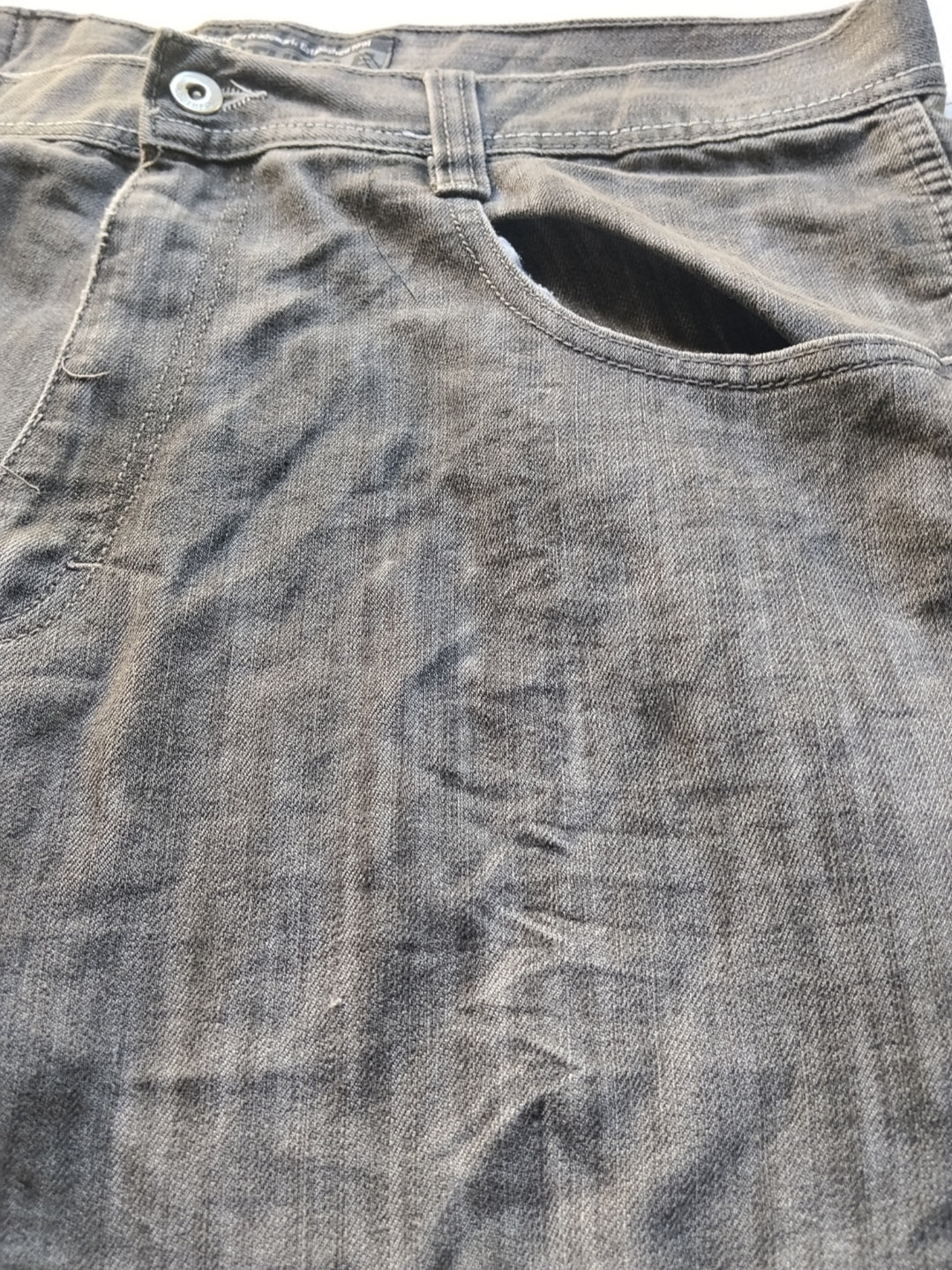 Southpole W38 Brown Tab Shiny Vintage Baggy Jeans Y2k