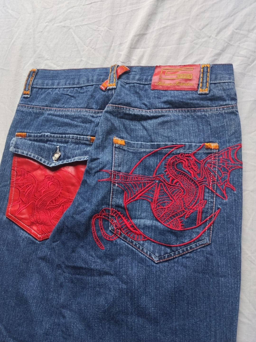 Coogi W34 Limited Edition Dragon Baggy Jeans Y2k