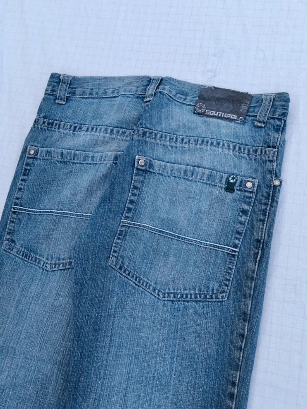 Southpole W34 Green Tab Baggy Jeans Y2k