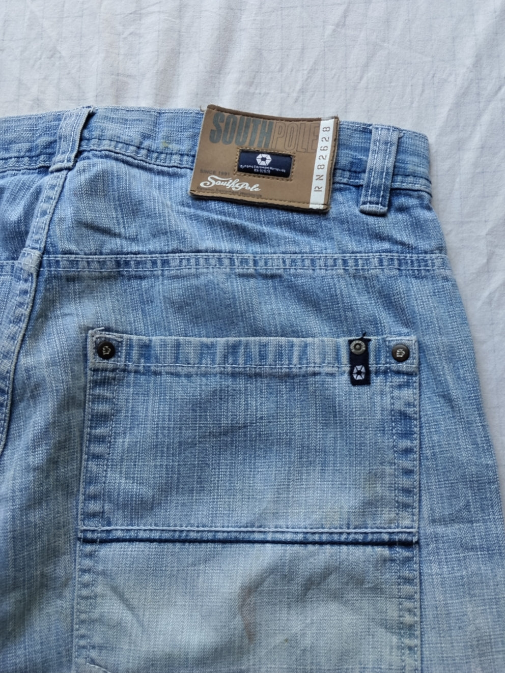 Southpole W36 Navy Tab Og Vintage Baggy Jeans