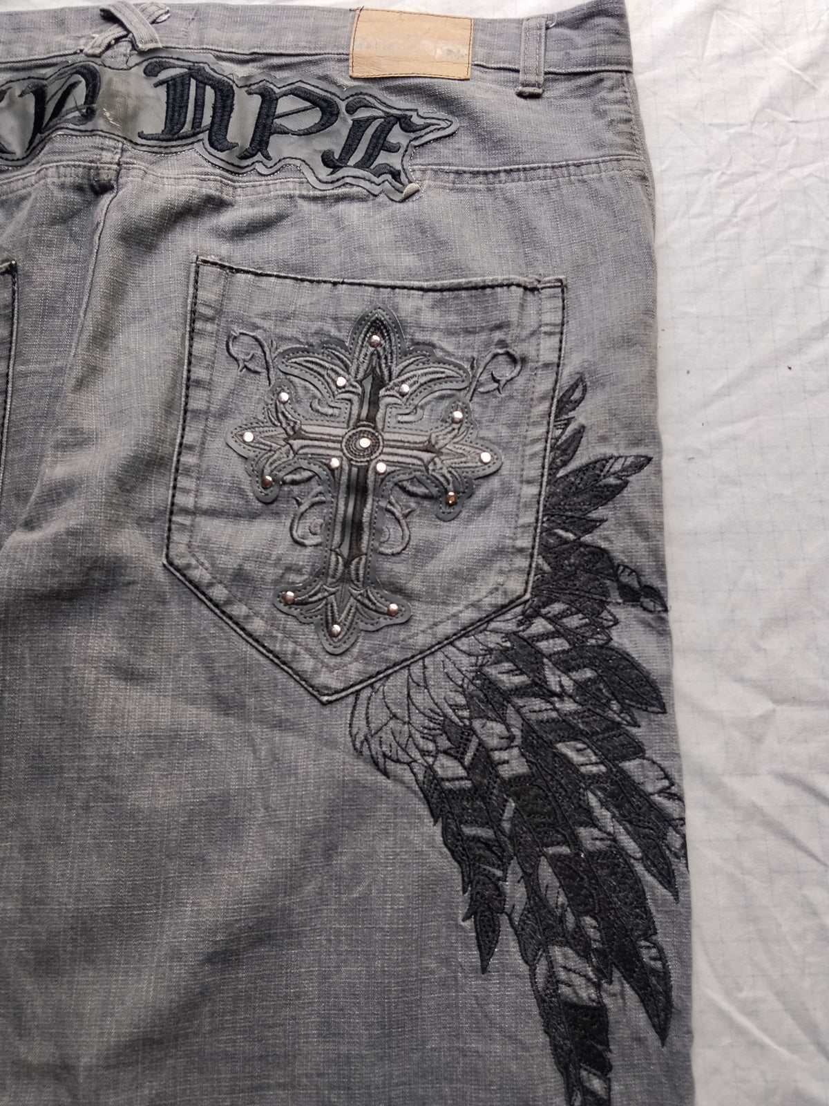 Red Ape W52 Baggy Jeans Y2k Wings Grail