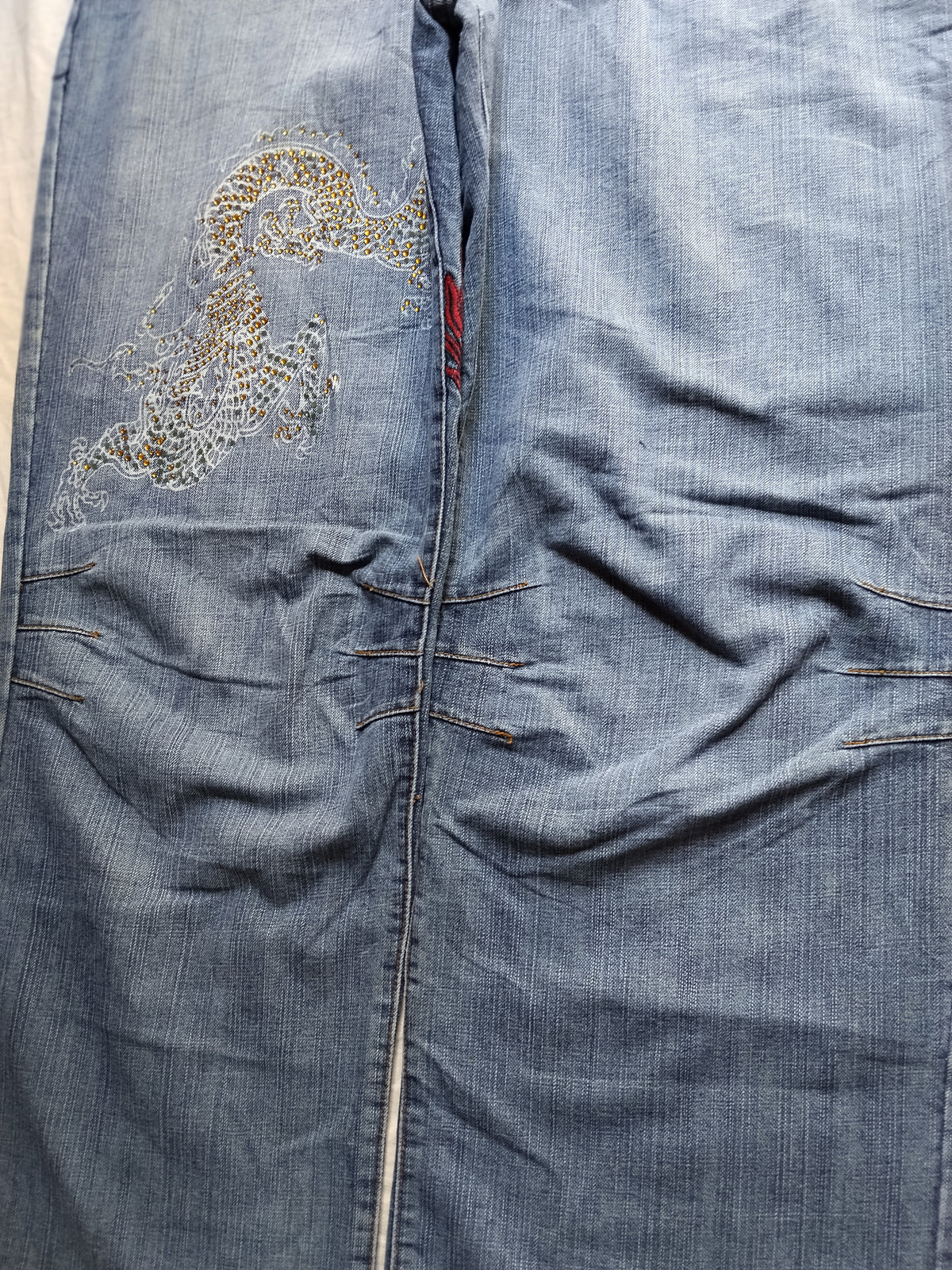 Platinum Gear W42 Baggy Jeans Dragon Y2k