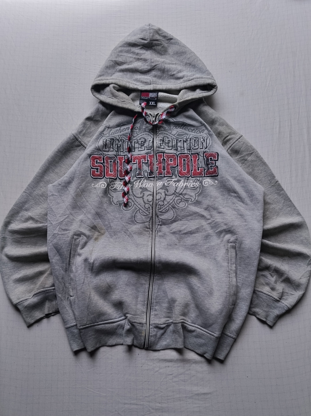 Southpole XXL Flannel Y2k Embroidered Hoodie