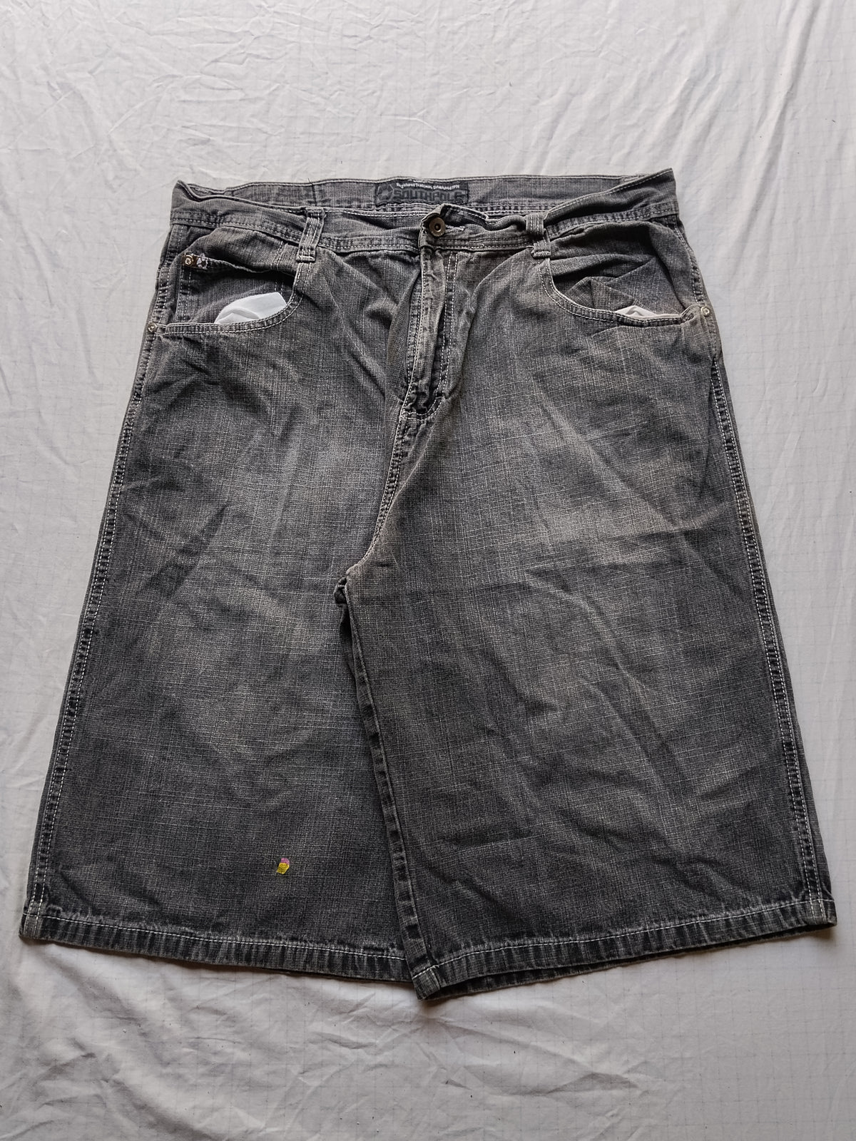 Southpole W40 Brown Tab Baggy Jorts Y2k