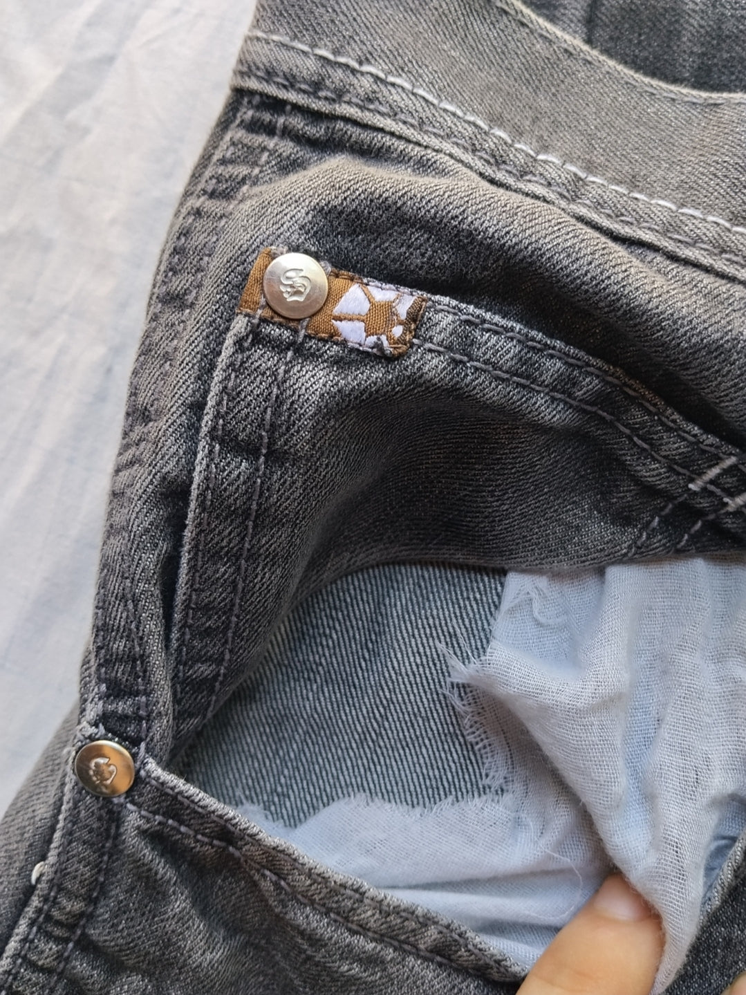 Southpole W40 Brown Tab Baggy Jeans Y2k