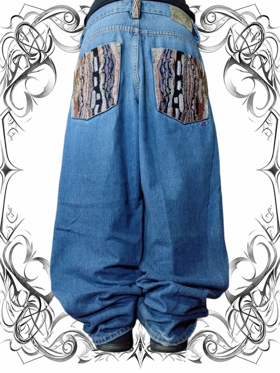 Coogi W32 Baggy Jeans Y2k Embroidered Vintage