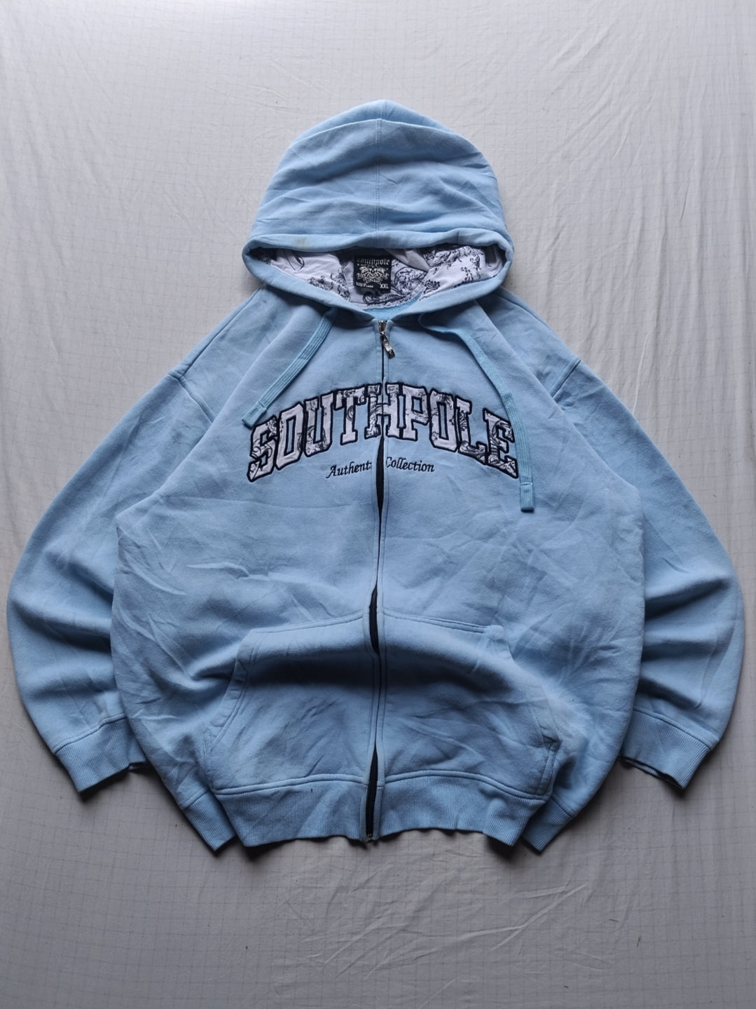 Southpole XXL Paisley Y2k Vintage Zip Up Hoodie