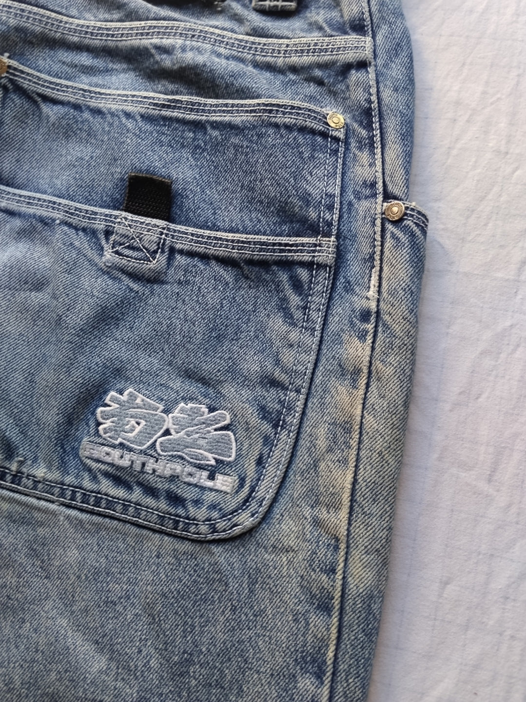 Southpole W33 Japanese Kanji Baggy Jeans Y2k Vintahe
