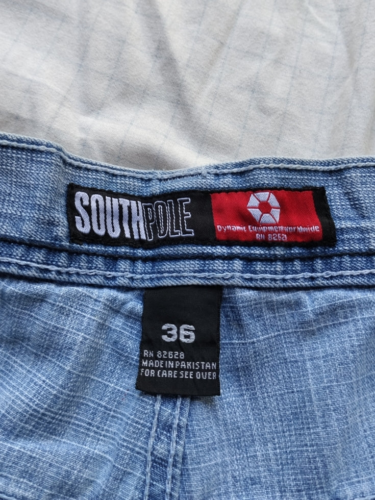 Southpole W36 Navy Tab Og Vintage Baggy Jeans