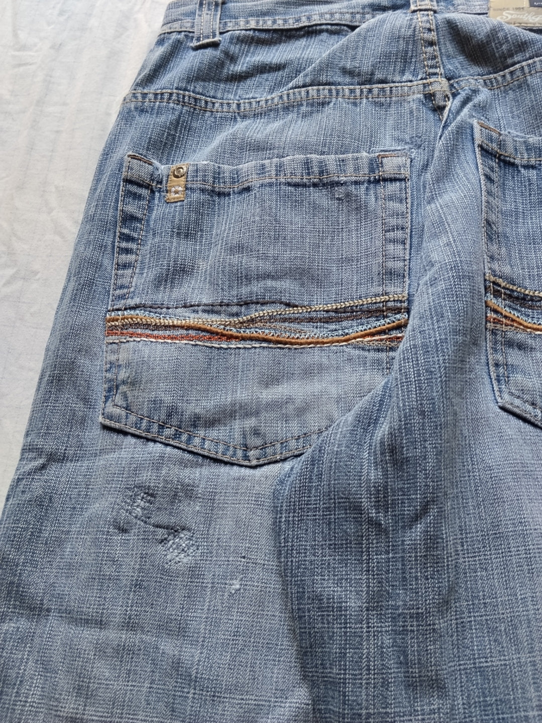 Southpole W29 Chains Black Tab Baggy Jeans Y2k