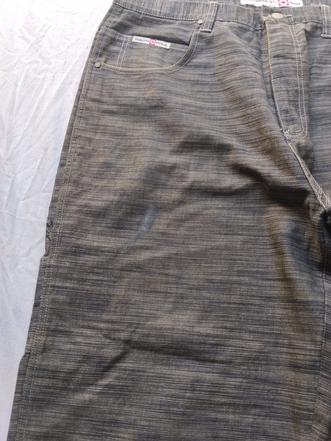 Southpole W38 Shiny Baggy Jeans Y2k