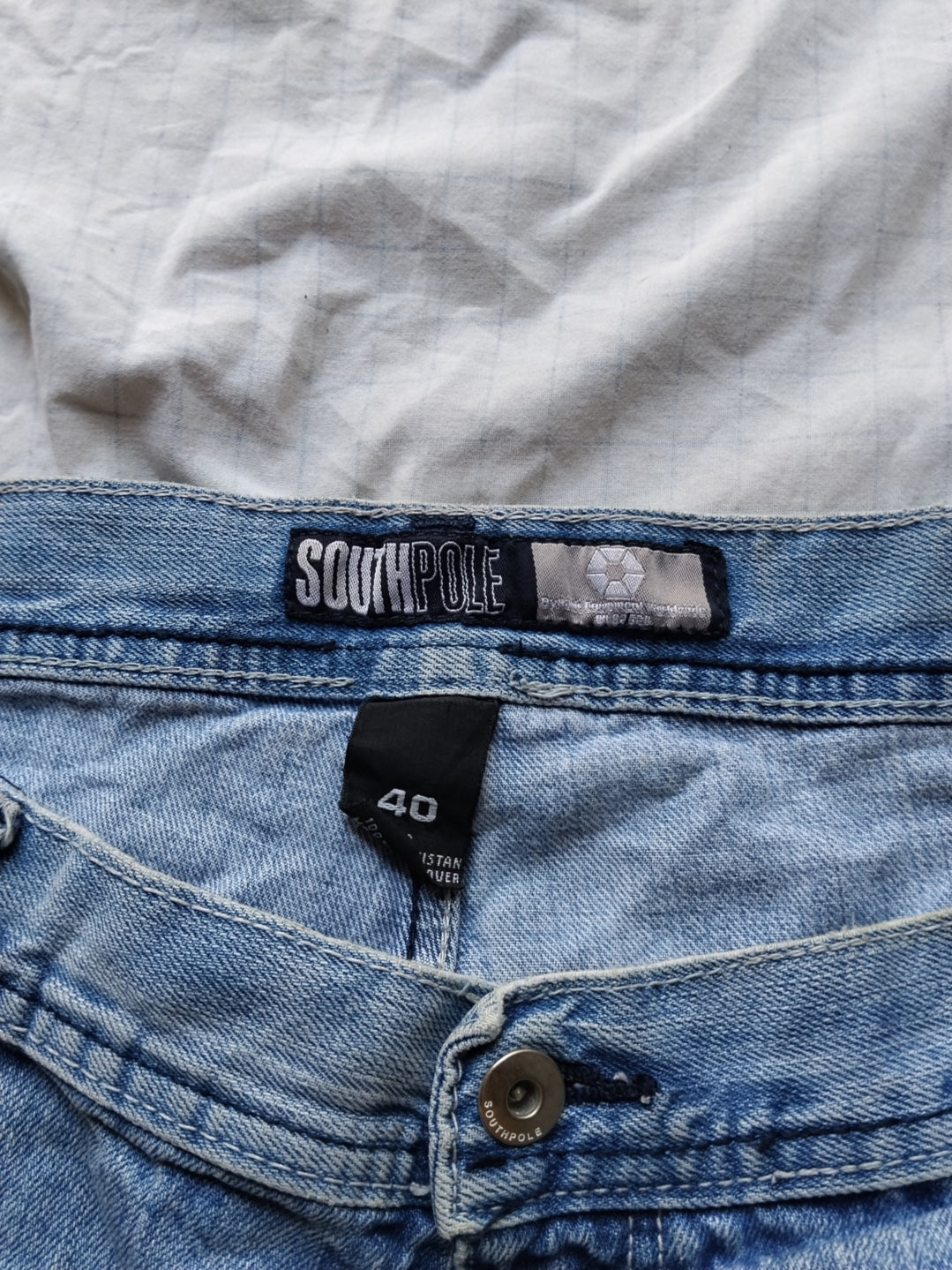 Southpole W40 Silver Tab Y2k Baggy Jorts