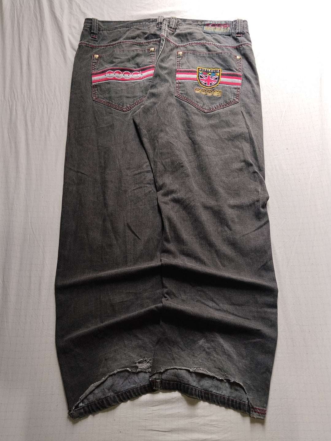 Coogi W42 Baggy Jeans Y2k Embroidered 90's