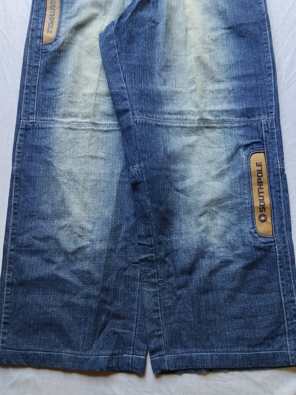 Southpole W38 Baggy Jeans Y2k Embroidered Jeans