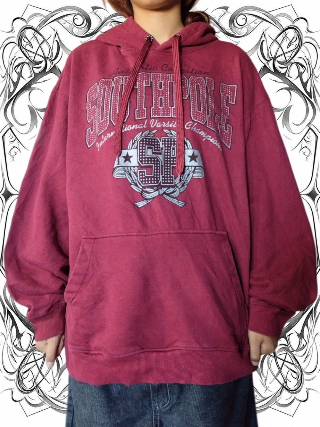 Southpole XL Embroidered Vintage Oversize Y2k Hoodie