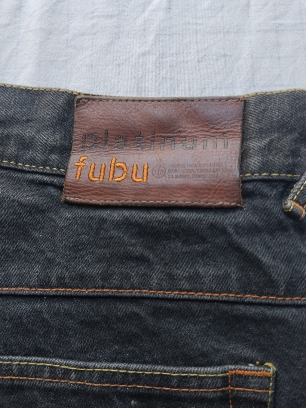 Platinum Fubu W36 Fat Albert Baggy Jeans Y2k