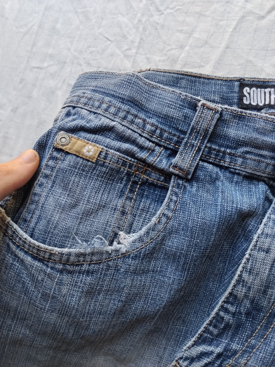 Southpole W29 Chains Black Tab Baggy Jeans Y2k