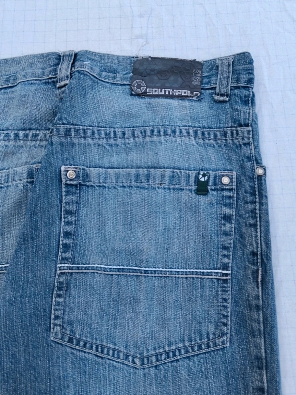 Southpole W34 Green Tab Baggy Jeans Y2k