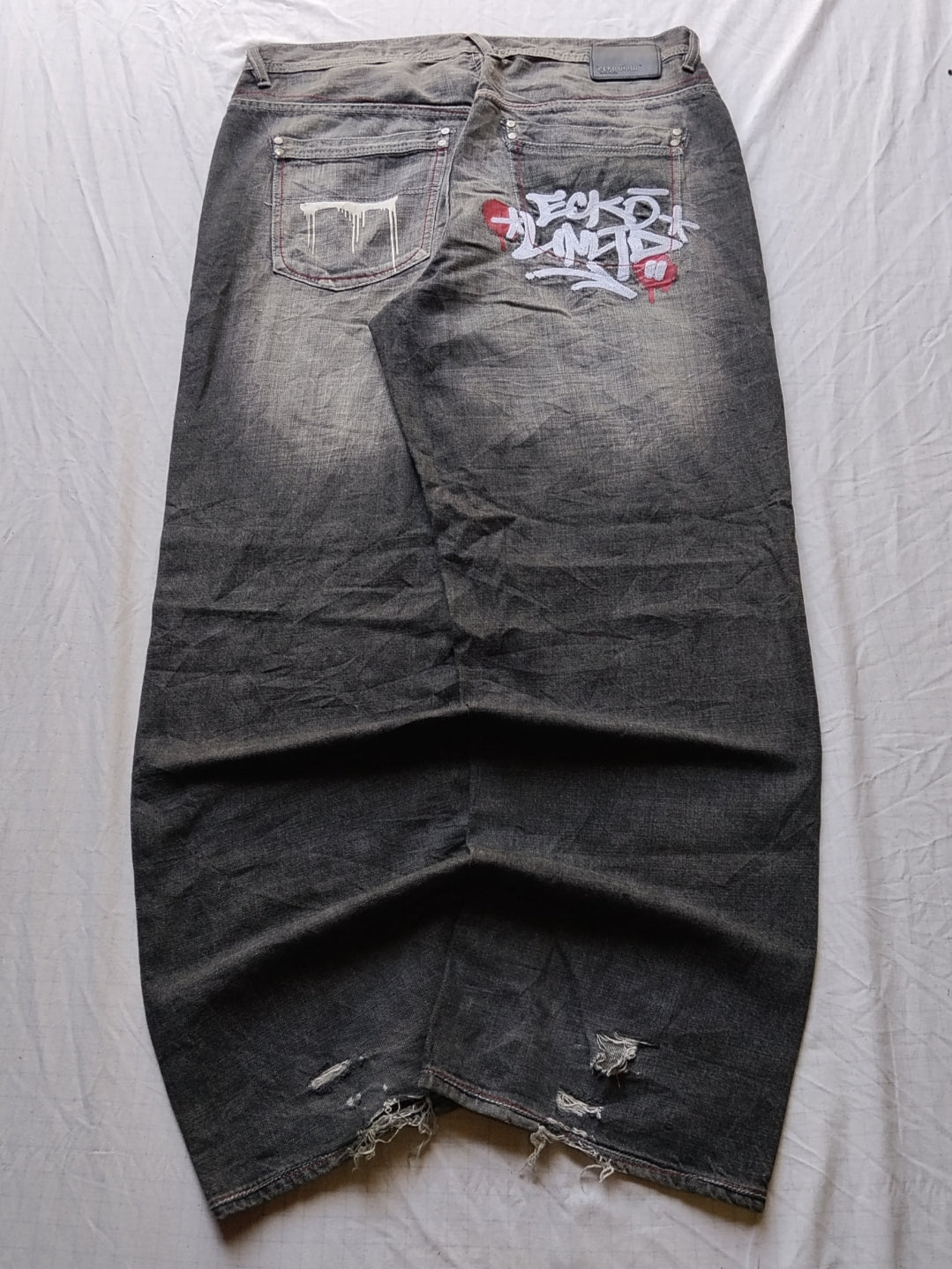 Ecko Unltd W36 Baggy Jeans Graffiti Y2k Vintage