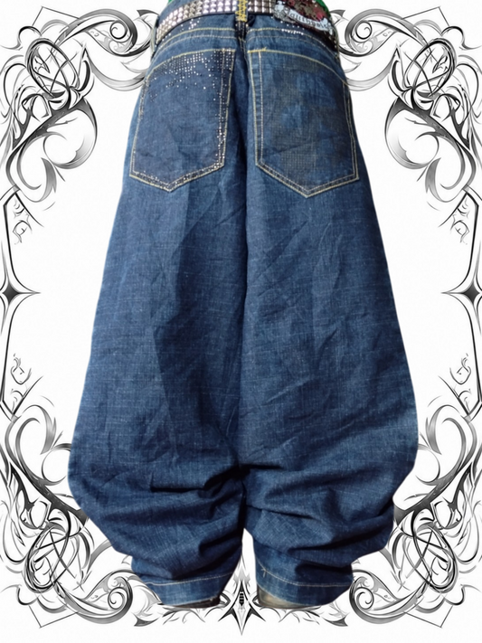 Southpole W34 Special Edition Skull Baggy Jeans