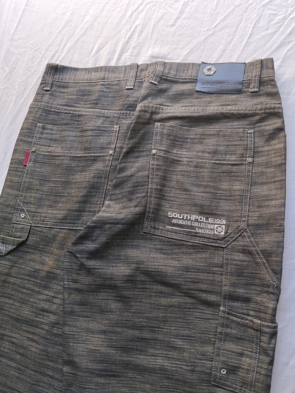 Southpole W38 Shiny Baggy Jeans Y2k