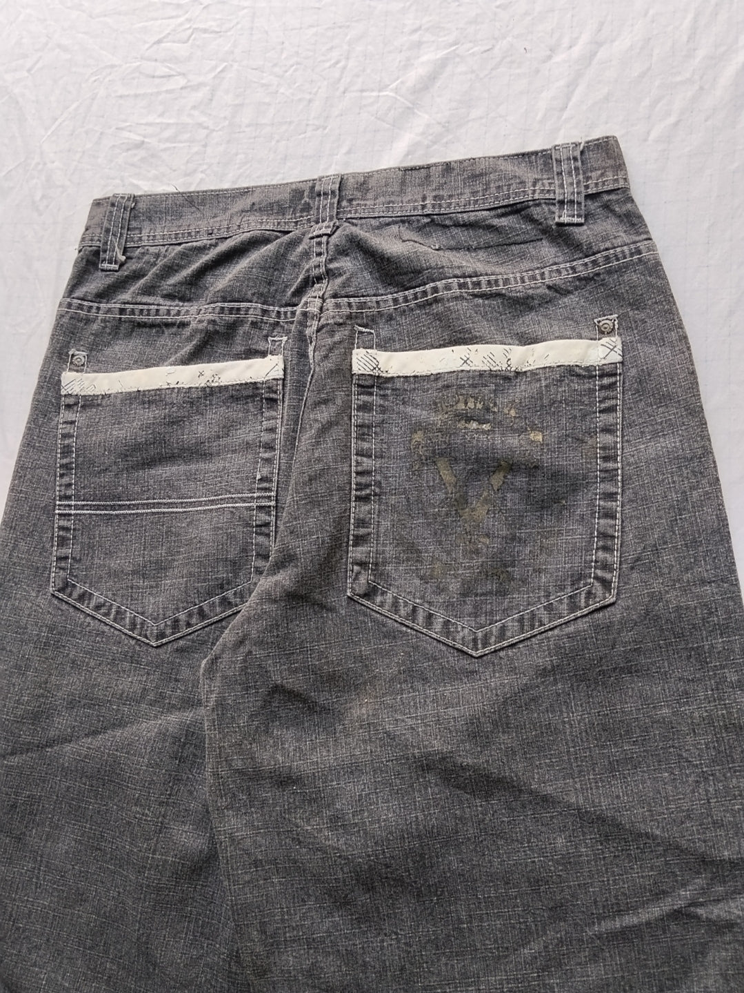Southpole W34 Gold Tab Baggy Jorts Y2k