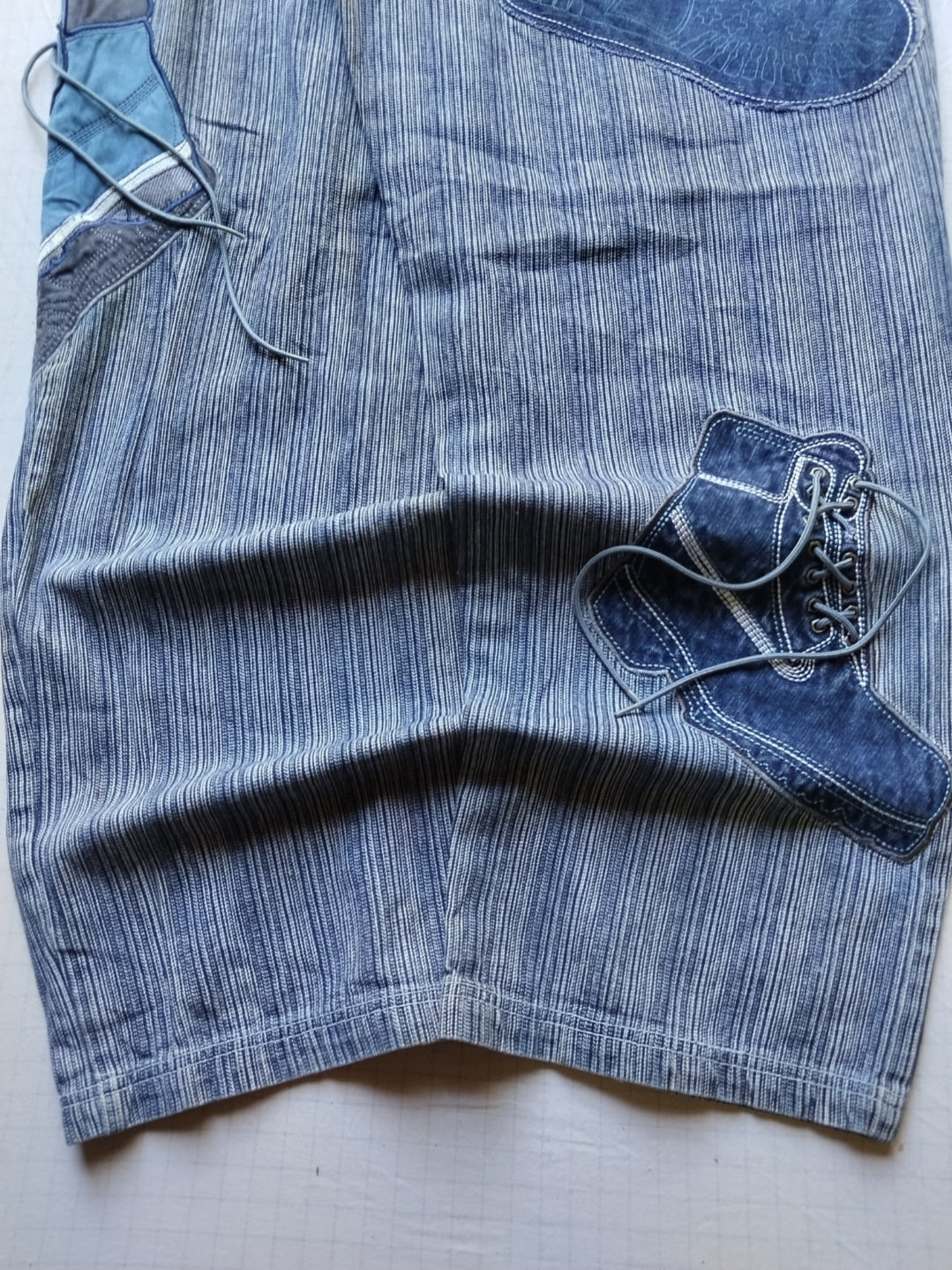 Raw Blue W38 Timbs Baggy Jeans Y2k