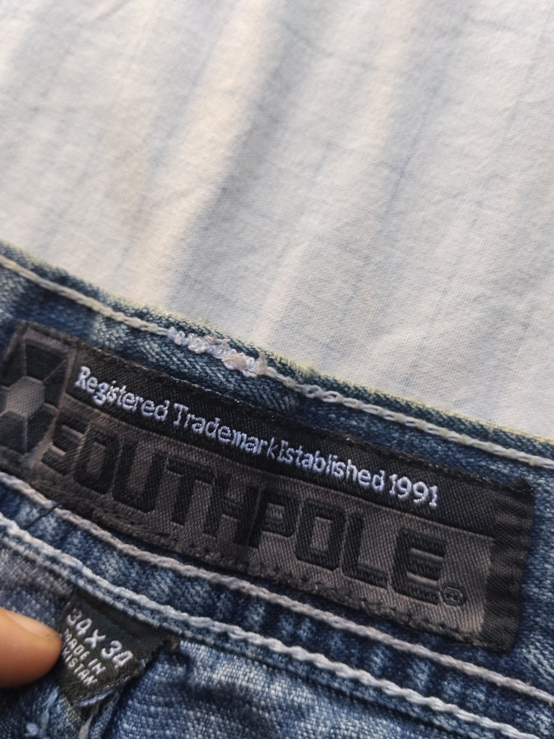 Southpole W34 Brown Tab Baggy Jeans Y2k Vintage