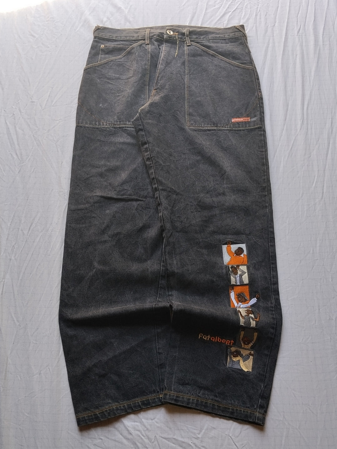 Platinum Fubu W36 Fat Albert Baggy Jeans Y2k