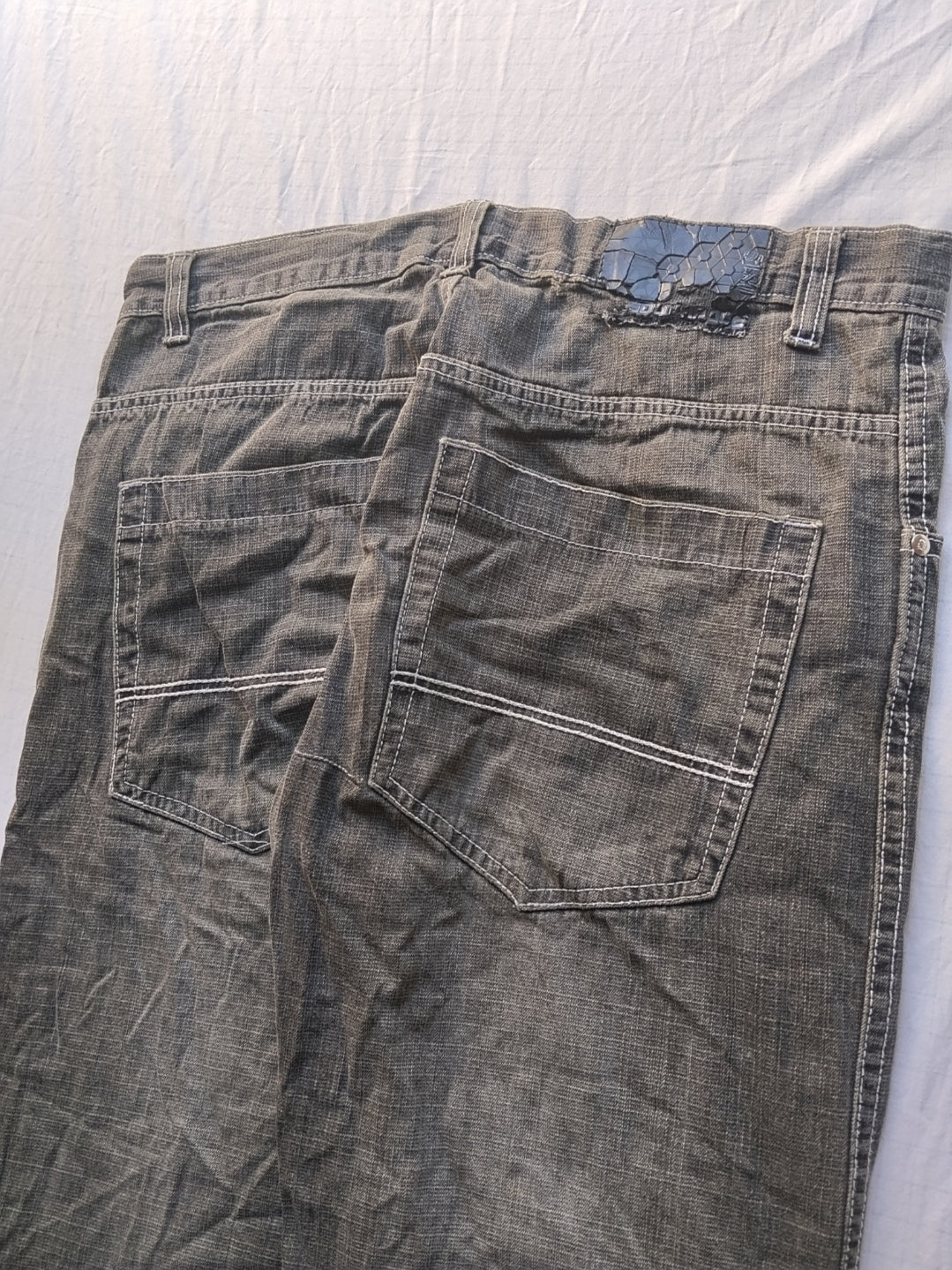 Southpole W38 Brown Tab Baggy Jeans Y2k