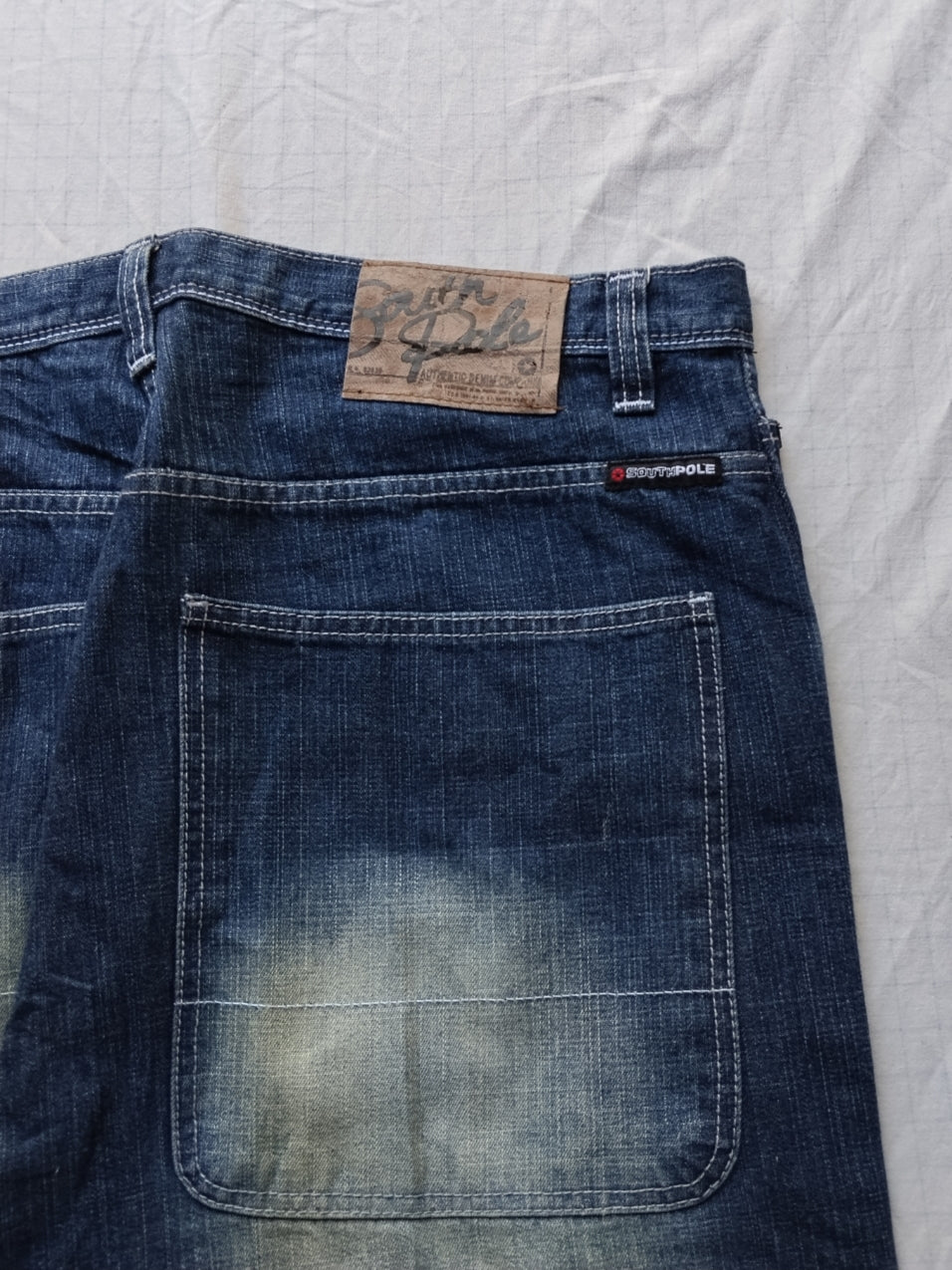 Southpole W38 Baggy Jeans Y2k Embroidered Jeans