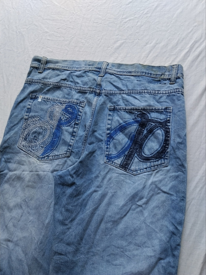 Southpole W40 Silver Tab Y2k Baggy Jorts