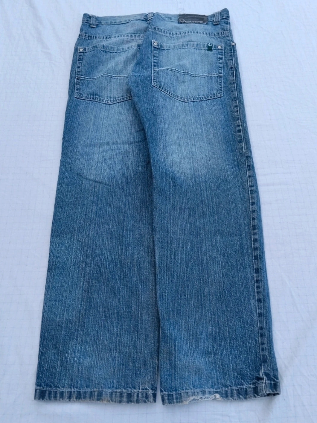 Southpole W34 Green Tab Baggy Jeans Y2k