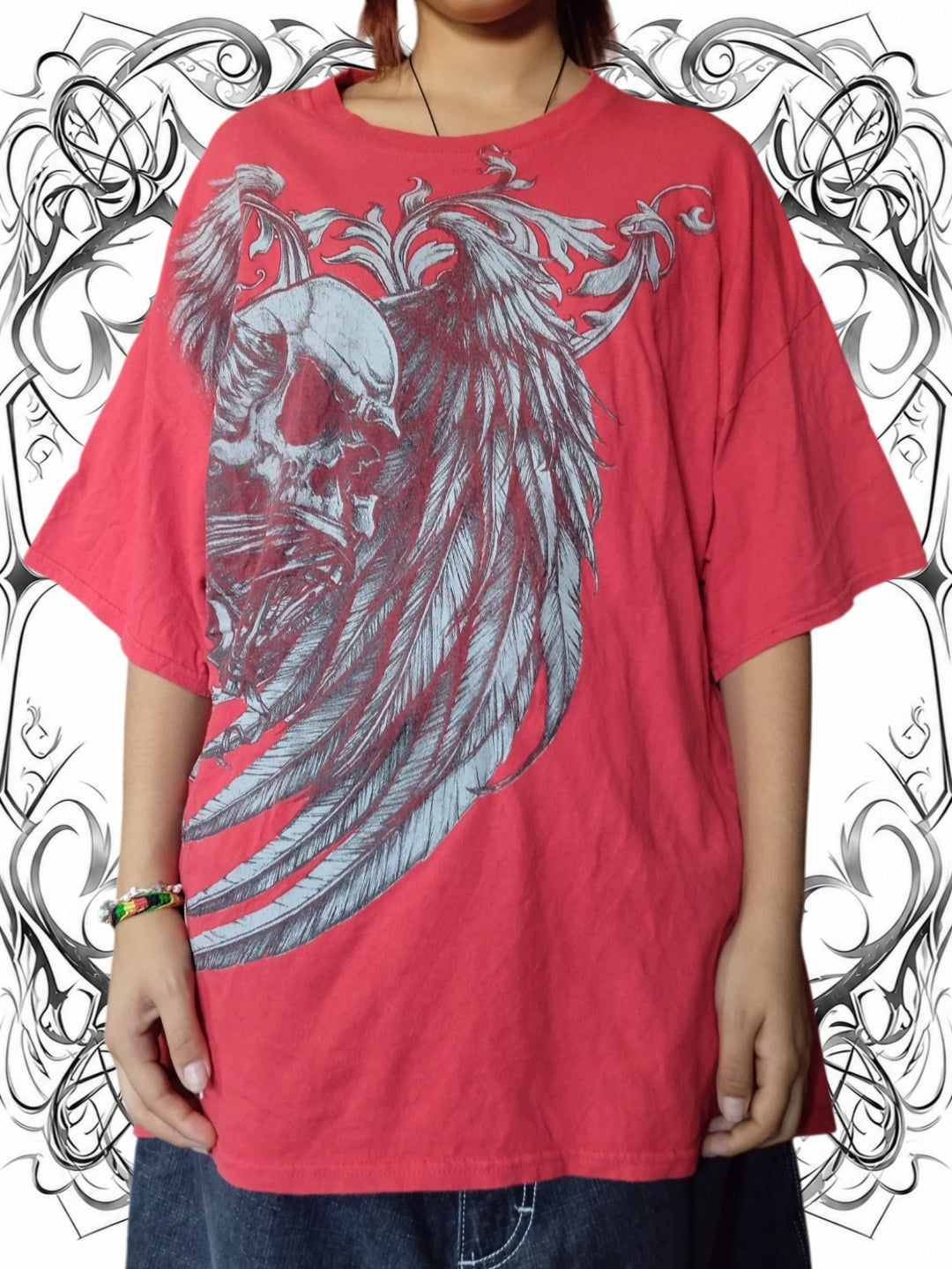 Gildan 2XL Skull Vintage T-shirt Y2k