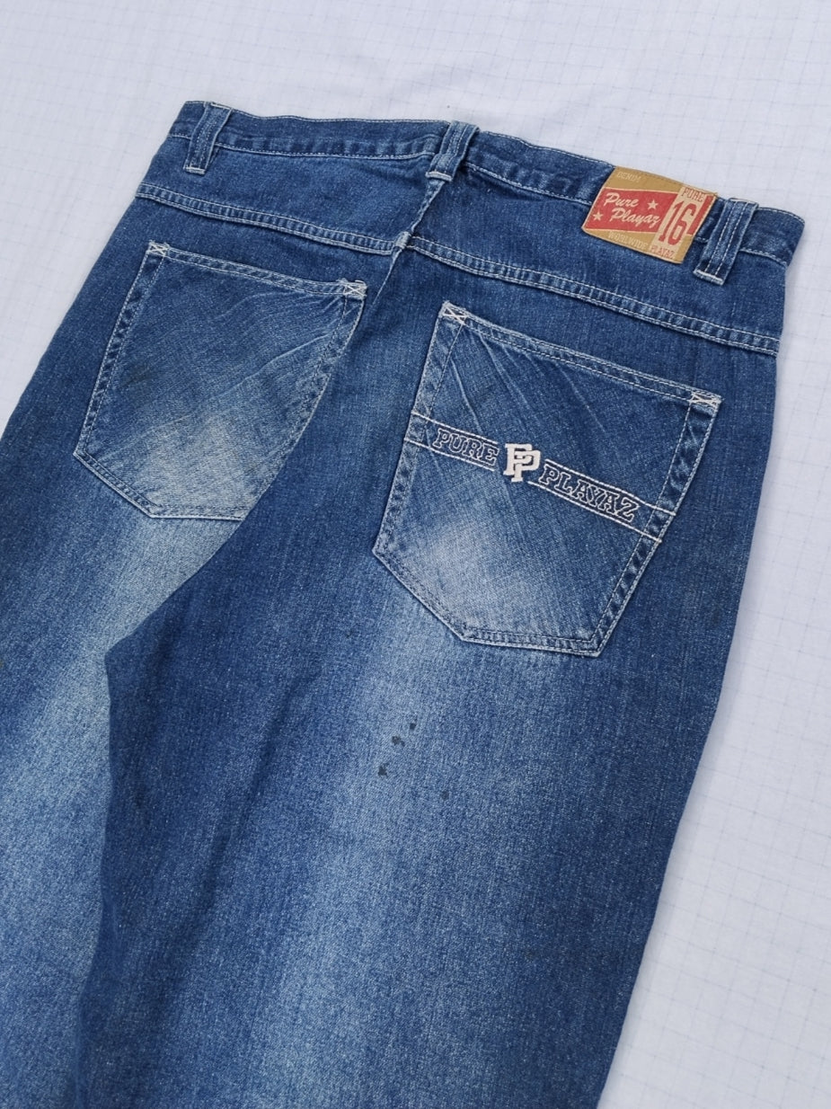 Pure Playaz W38 Baggy Jeans Y2K