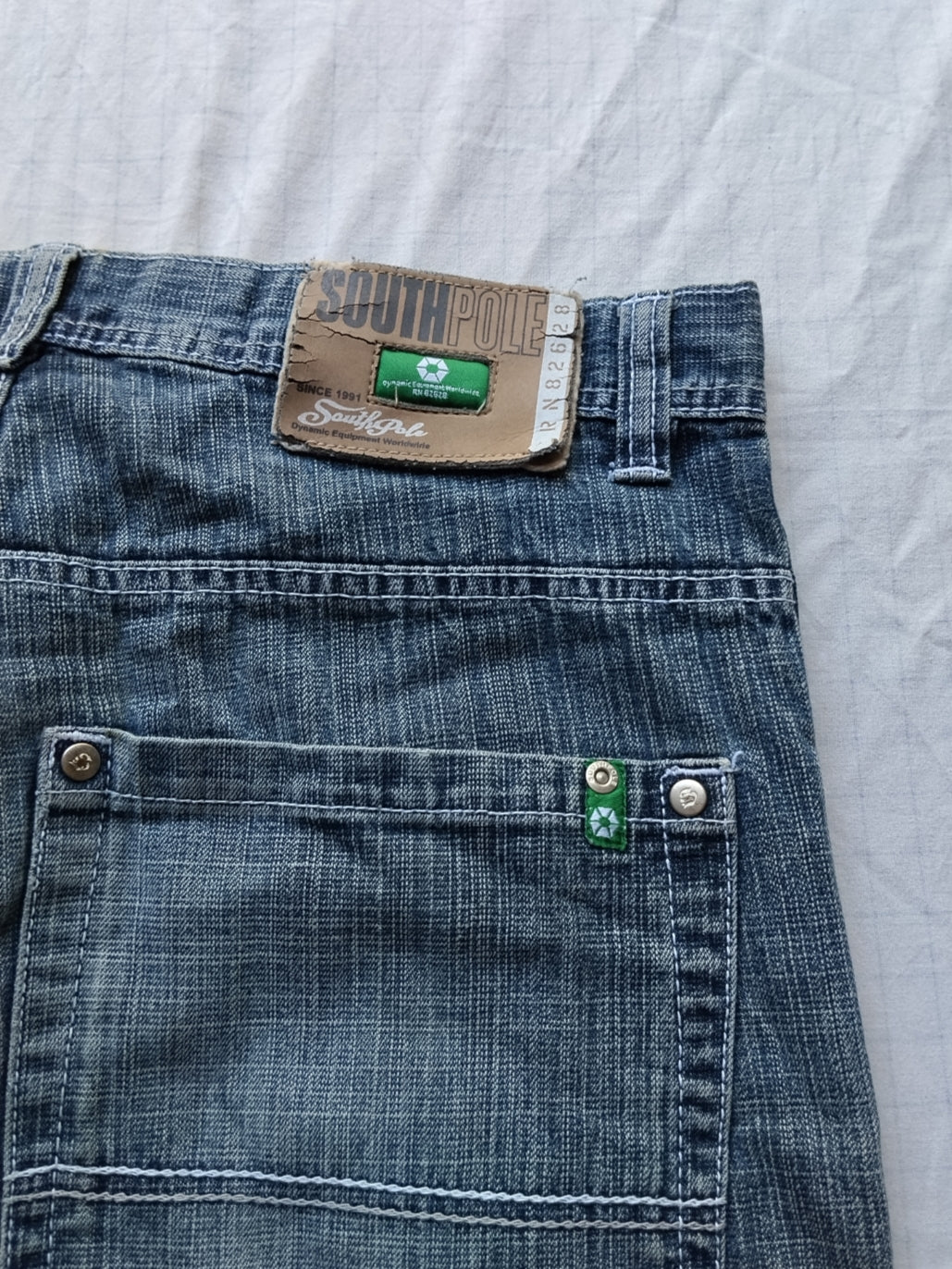 Southpole W32 Green Tab Baggy Jeans Og