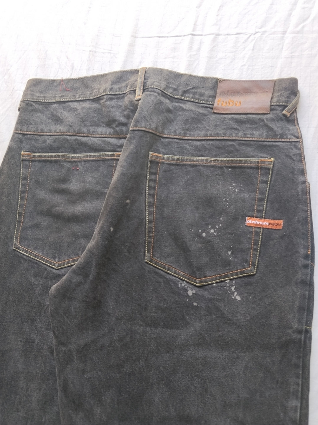 Platinum Fubu W36 Fat Albert Baggy Jeans Y2k