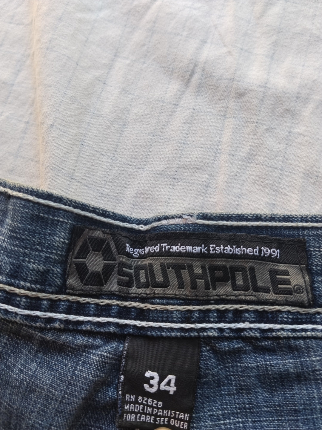 Southpole W34 Red Tab Baggy Jeans Y2k