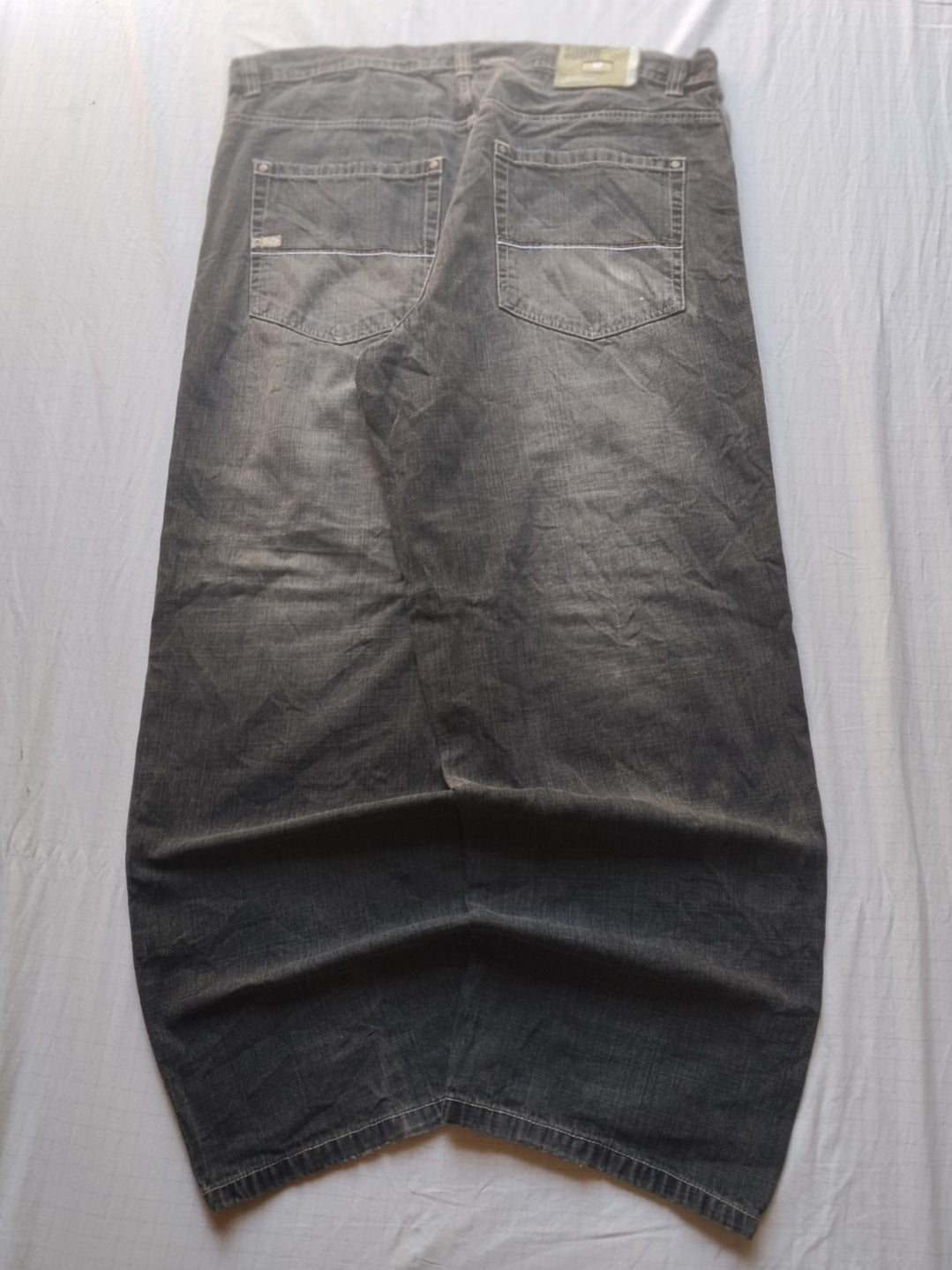 Southpole W42 Cream Tabs Vintage Baggy Jeans Y2k