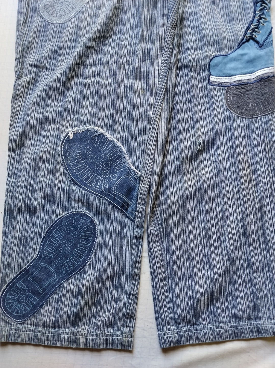Raw Blue W38 Timbs Baggy Jeans Y2k