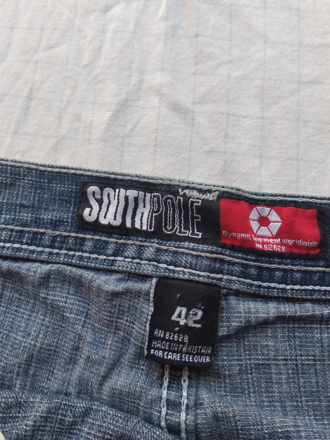 Southpole W42 Red Tab Baggy Jeans Y2k