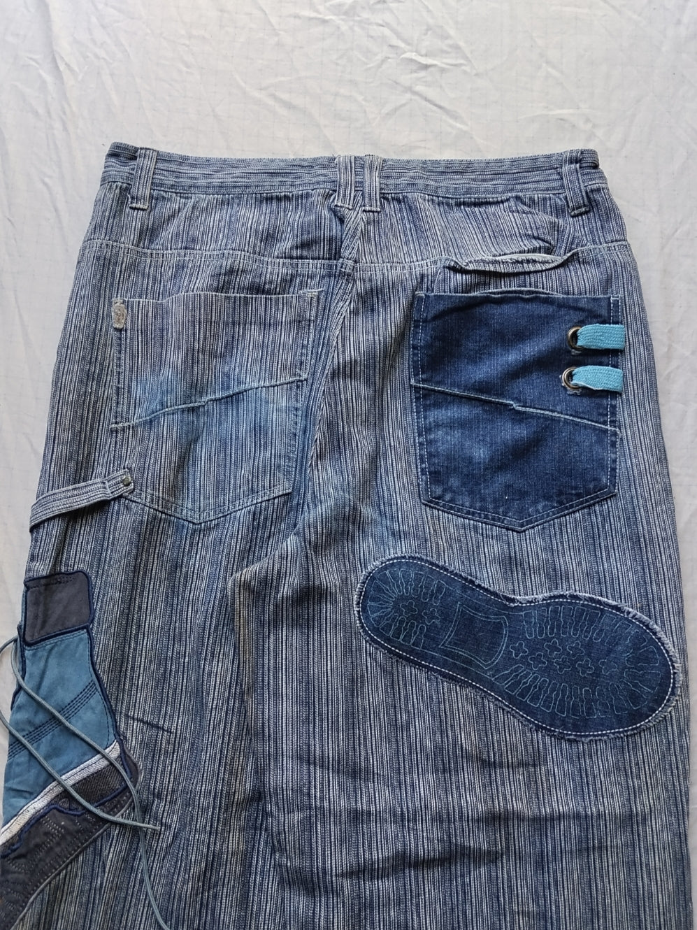 Raw Blue W38 Timbs Baggy Jeans Y2k