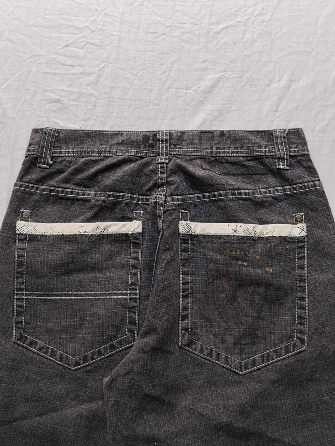Southpole W34 Gold Tab Baggy Jorts Y2k
