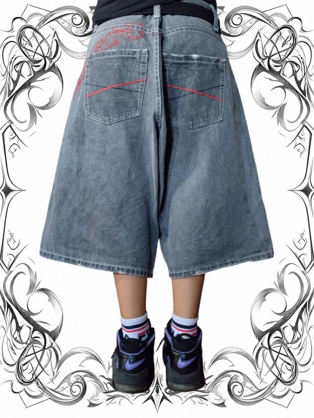 Billabong W34 Baggy Jorts Y2k Vintage Embroidered