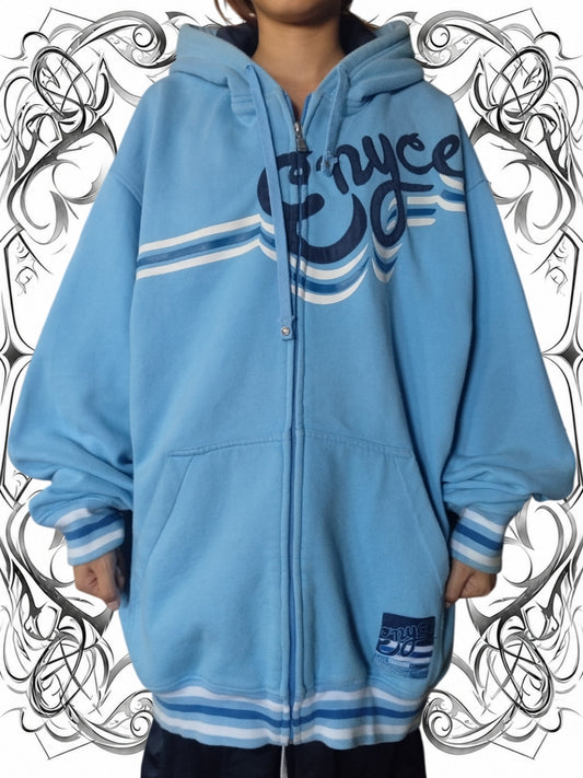 Enyce XXL Embroidered HipHop Y2k Hoodie Vintage